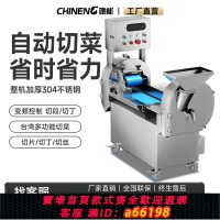 【台灣公司 可開發票】馳能切菜機商用大型單雙頭多功能全電自動食堂切片絲丁一體碎菜機