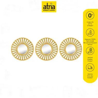 Atria Aegis Wall Dekorasi Hiasan Dinding Isi 3pcs 76X2.6X26CM Gold
