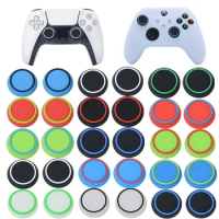 Double Color Thumb Stick Grip Cap For Playstation 5 PS5 PS4 Xbox Series X/S 360 One Controller Gameing Accessories Silicone Caps