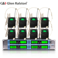 Glen Ralston UHF true diversity u-segment FM 8-channel wireless condenser microphone