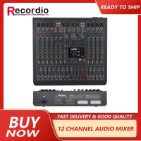 GAX-FC12 digital audio mixer 12 channels professional audio mixer bluetue audio mixer digital sound mixer