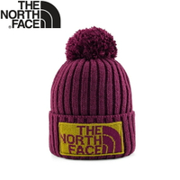 【The North Face 保暖毛帽《紫紅》】7WJO/登山/保暖帽/男女