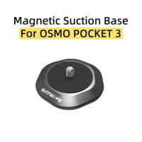 For DJI OSMO POCKET 3/Insta360 X3/ONE X2/FIMI PALM 2 Sports Camera Magnetic Suction Fixed Base Extension Adapter Mount Accessory