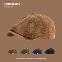Nhật Bản Vintage Corduroy Newsboy Mũ Nam Nữ Phía Trước Mũ Beret Classic Gift Highly Recommended