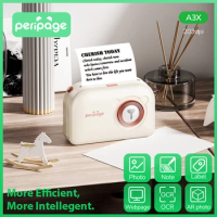 PeriPage 3‘’ A3X Wireless Thermal Photo Printer PDF 203dpi Portable Bluetooth Mini Label Printer Doc Barcode Maker Sticker Paper