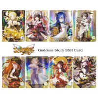Rare SSR Card Goddess Story YunJin Nian cartoon Anime characters Bronzing collection Game cards Christmas Birthday gifts