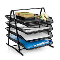 shenarcimahi - SHENAR RAK DOKUMEN MEJA 4 SUSUN TRAY BESI FILE DOCUMENT PAPER SERBAGUNA KANTOR KAMAR