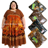 DASTER KLOK BAWAH LEBAR KENCANA UNGU IBU MENYUSUI KANCING DEPAN LD 110 CM PB 105 CM LABEL HIJAU KUI