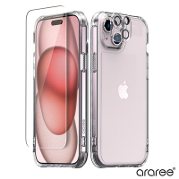 Araree Apple iPhone 15 Plus 保護殼+保護貼(3合1超值組)