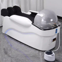 Big Head Spa Shampo Chair Luxury Adjust Electric Steam Hair Washing Chair Massager Krzeslo Szampon Salon Equipment MQ50SC