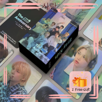 55pcs Stray Kids《5TH ANNIVERSARY》Black Group LOMO Cards Set With FREE GIFT Collection Kpop