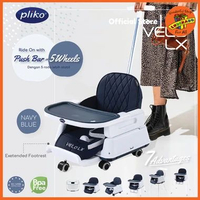 PLIKO High Chair 7in1 Velo LX HC 562 | Kursi Makan Bayi Balita Booster Seat dengan Roda NAVY BLUE