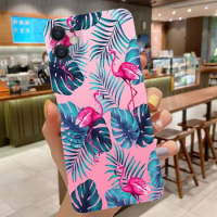 Banana Leaf Painted Phone Cover For iPhone 13 12 11 Pro Max SE 2020 XR 7 8 6 6S Plus 13 12 Mini X XS 5S Soft Silicone Back Cover