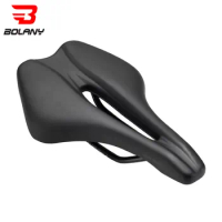 Bolany Bicycle Saddle PU Leather Hollow Ultralight Mountain Road Bike Seat For Bicycle Parts