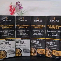 hair coloring shampo uban extra kemiri 100 %cover gray whiye hair Organik Shampoo Haircare Kering