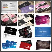 200pcs Custom Business Cards Personalized DIY Customized Full-Color Double-sided Printing Promotion Card 300gsm Art Paper