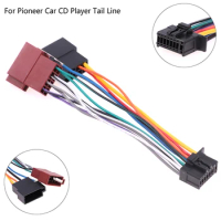Car Stereo Radio 16 Pin ISO Cable Adapter Wiring Harness Connector Audio Cable For Pioneer Car CD Player Tail Line