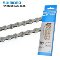 Shimano DEORE XT CN- HG95 10 Speed Bicycle Chain Fits XTR XT SLX Deore 10V 116 Links Road Mountain Bike Chain HG95 Cycling Parts