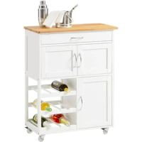 Haotian Cabinet Kitchen Storage &amp; Organization Utility Cart Push Cart Dolly Kitchen Organizers Shelves Market Trolley