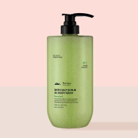 海鹽美背淨痘去角質沐浴乳 1000ml (抗痘艾綠) [平行進口]