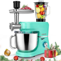 COOKLEE 6-IN-1 Stand Mixer, 8.5 Qt. Multifunctional Electric Kitchen Mixer Stand Mixer with 9 Accessories Stand Mixers