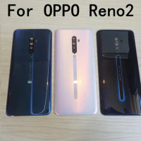 Oppo Reno 2 Battery Back Cover, Housing Case, Rear Glass Lens Parts for OPPO Reno 2, 6.5"
