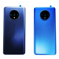 For OnePlus 7T Back Battery Cover With Camera Frame Rear Battery Glass Door Housing Case Repair Assembly Replacement
