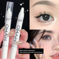 1pc Shimmering Highlight Stick, Glitter White Eyeshadow Pencil For Bright Eyes, Dazzling Effect X2V7