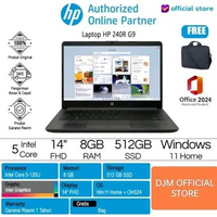 HP INTEL CORE 5 120 MEMORY 8GB SSD 512GB WINDOW 11 + FREE OFFICE LIFETIME ORI 14INCHI