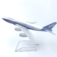 COD[16CM] โมเดลเครื่องบินต้นแบบ โบอิ้ง 747 Boeing 747 prototype (Aircraft Model) ทำจากเหล็ก พร้อมฐาน
