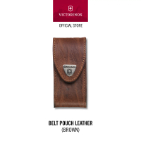 Victorinox Belt Pouch leather, brown [Pisau Lipat]  Swiss Army Knife™