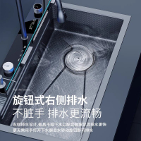 JOMOW廚房水槽家用洗菜盆一體數顯龍頭不銹鋼304蜂窩壓紋加厚水槽