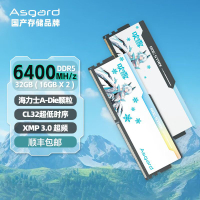 【千羽家居】阿斯加特32GB 16GBx2套DDR5 6400臺式機內存RGB燈條吹雪聯名6800