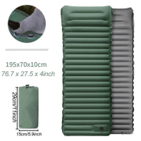 Outdoor Thicken Camping Mattress Ultralight Self-inflating Air Mattress Built-in Inflator Pump For Travel Hiking Fishing