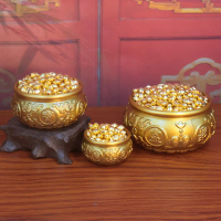 Brass Bat Phuoc Pisces Wealth Ornaments Wealth Ornaments Mini Wealth Ornaments Office Ingots