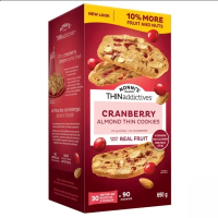 預購 加拿大 THINaddictives蔓越莓杏仁曲奇麵包乾690g[平行進口]