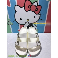 Hello Kitty 凱蒂貓  輕量拖鞋 勃肯拖鞋 防水拖鞋 台灣製造（白色/36～39號）