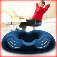 Donut Pillow Hemorrhoid Seat Cushion Coccyx Orthopedic Massage Hemorrhoids Chair Cushion Office Car Pain Relief Support Pillows