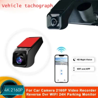 Car DVR Dash Cam 4K Rear View Auto Dashcam For Car Camera 2160P Video Recorder Reverse Dvr WIFI 24H Parking Monitor