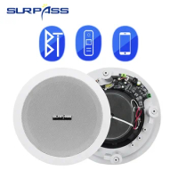 6.5inch 30W Active Ceiling Mount Bluetooth Speaker Built-in Digital Class D Amplifier 2 Way Home In Ceiling Wall Speaker System