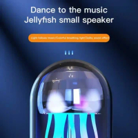 Subwoofer Speaker Smart Speakers Jellyfish Lamp Bluetooth Speaker HiFi Decorative Clock Bluetooth StereoPortable Creative Color