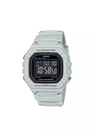 Casio W-218H-8BV Men Digital Watch with Grey Resin Band