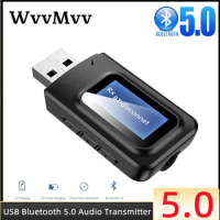 USB Bluetooth 5.0 Audio Receiver Transmitter 3.5mm AUX Jack RCA Stereo Wireless Adapter USB Dongle For PC TV Car Headphones
