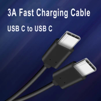 PD USB Type-c Charging Cable USB C to USB C Data Sync Cord For Samsung S21 M42 M12 OPPO A74 A94 A54 5G 0.2m 1m 2m Mobile Phones