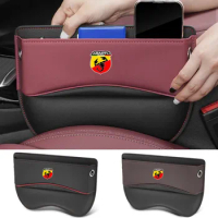 Car seat manager storage box leather accessories for Abarth 500 595 695 1000SP
