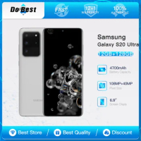 Original Samsung Galaxy S20 Ultra G988U1 5G Smart Phone 12GB RAM 128GB ROM 6.9'' Snapdragon 865 Unlocked Android Cell Phone