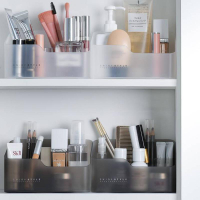 衛生間鏡柜內收納盒化妝品浴室掛壁窄多層小抽屜護膚品掛墻整理器