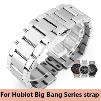 For Hublot Big Bang Series Solid Stainless Steel Watch Strap Watch Wrist Bracelet 27mm-19mm Men Women Watchband
