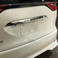 For Toyota Estima Previa Tarago 2016 2017 2018 2019 ABS Chrome Rear Trunk Tail Gate Door Cover Molding Strip Trim Car Styling