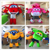 Super Wings Mascot Costume Transformers Character Fancy Dress Suit Cartoon Masks Party Chase Costume Super fly man Mascotter Pro